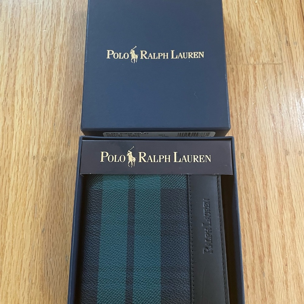 NWT Polo Ralph Lauren Vintage Plaid Wallet